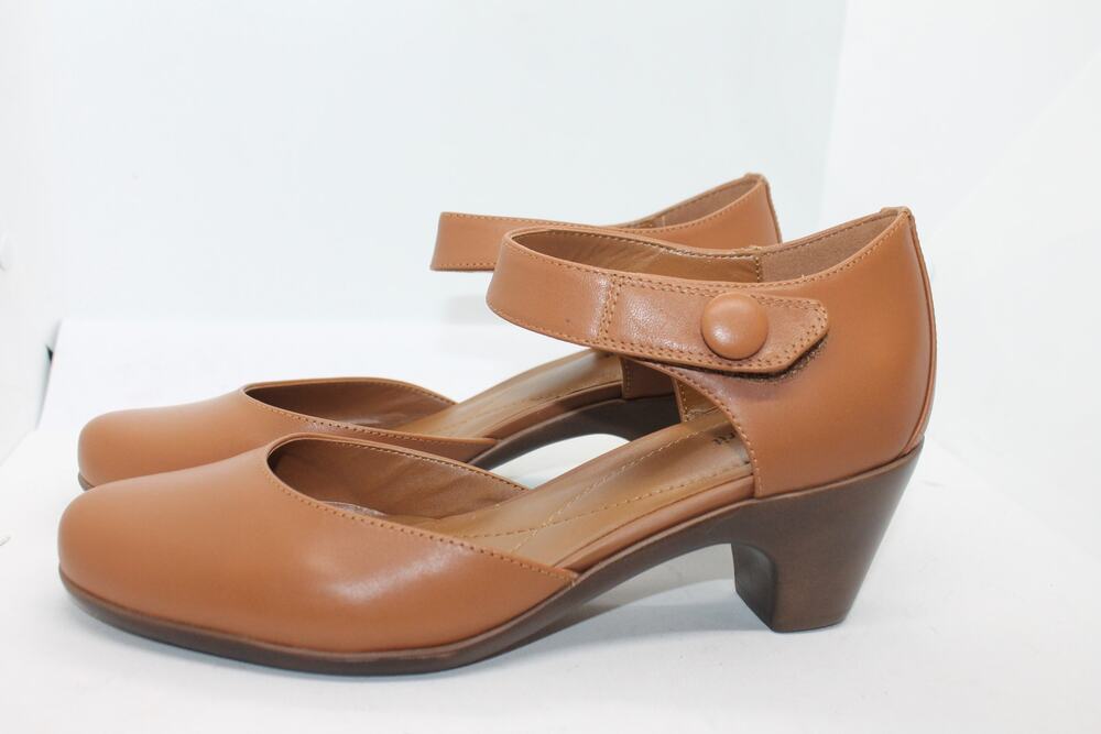 Easy Spirit Brown Leather Clarice Mary Jane Pumps sz 9M NEW - Picture 2 of 4